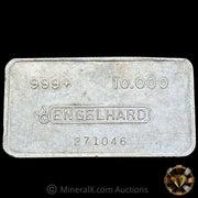 10oz Engelhard Bull Logo With Dot Vintage Silver Bar