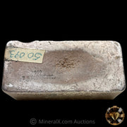 50.093oz W H Foster Inc Vintage Silver Bar With Unique Double Hallmarking