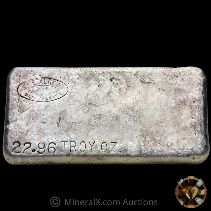 22.96oz Metalrex Vintage Silver Bar