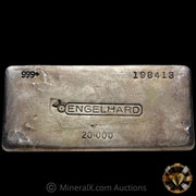 20oz Engelhard Bull Logo Vintage Silver Bar