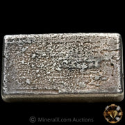 10oz Engelhard 3rd Series "Full 8" Double Partial X Prefix 6 Digit Vintage Silver Bar