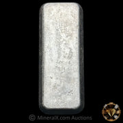 Kilo Johnson Matthey JM London Rare 3 Digit Serial Concave Mold Vintage Silver Bar