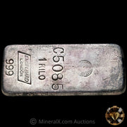 Kilo Engelhard London Rare C Prefix With Sharps & Pixley LTD Counterstamp Vintage Silver Bar