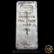 100oz Credit Suisse Vintage Silver Bar