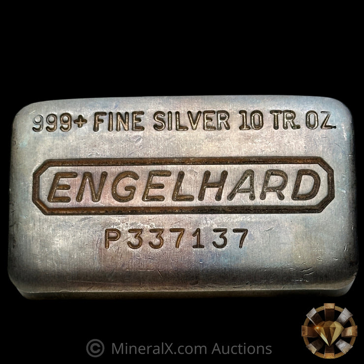 10oz Engelhard P Loaf Vintage Silver Bar