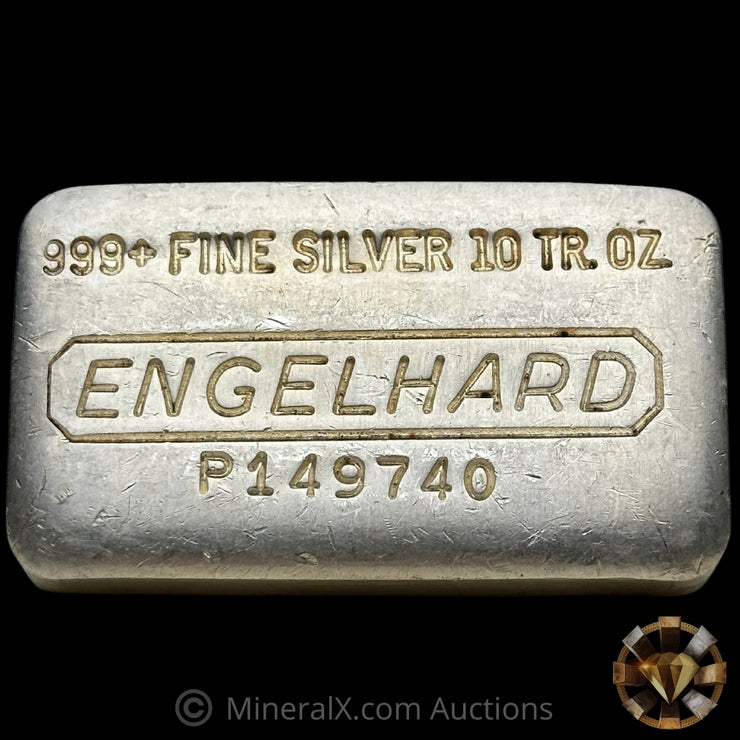 10oz Engelhard P Loaf Vintage Silver Bar