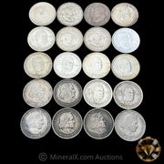 x20 50c Mixed 90% American Silver Half Dollars $10 Face Value