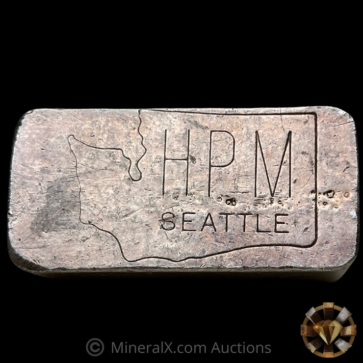 10.05oz HPM Hallmark Precious Metals Seattle Vintage Silver Bar