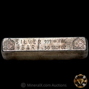 50oz Omega M & B Mining Double Large Hallmark Variety Vintage Silver Bar