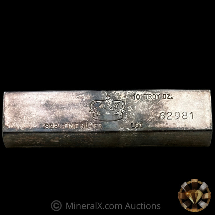 10oz Crown Mint Vintage Silver Bar