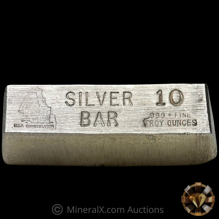 10oz USS Constitution CMI Vintage Silver Bar