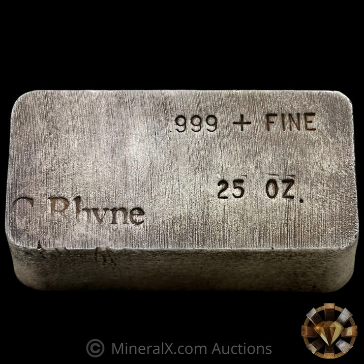 25oz C Rhyne & Associates Vintage Silver Bar