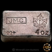 4oz JMC Johnson Matthey Vintage Silver Bar