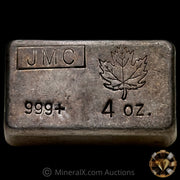 4oz JMC Johnson Matthey Vintage Silver Bar