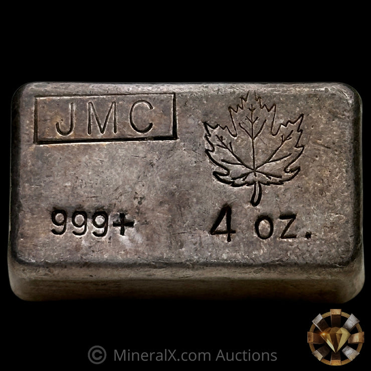 4oz JMC Johnson Matthey Vintage Silver Bar