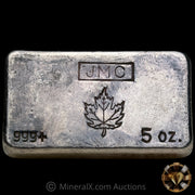 5oz JMC Johnson Matthey Vintage Silver Bar