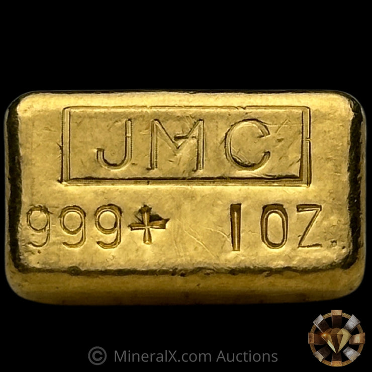 1oz JMC Johnson Matthey TGM Counterstamp Vintage Gold Bar