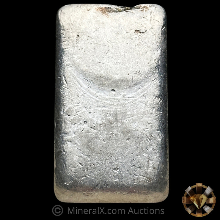 10oz JM Johnson Matthey Reverse Stamp Vintage Silver Bar