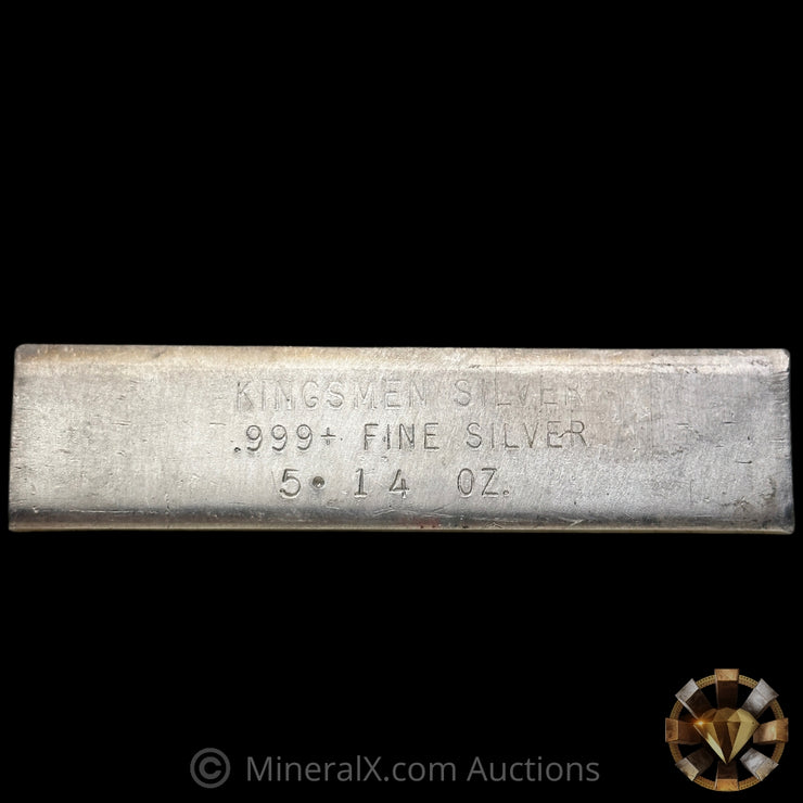 5.14oz Kingsmen Silver Vintage Silver Bar