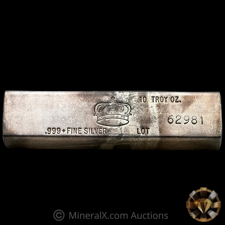 10oz Crown Mint Vintage Silver Bar