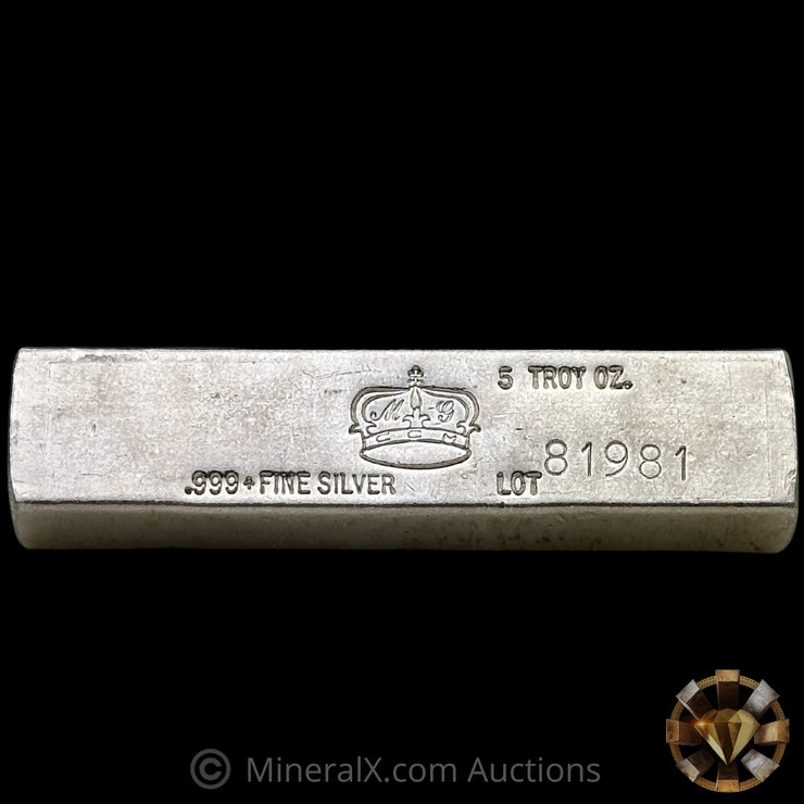 5oz Crown Mint Vintage Silver Bar