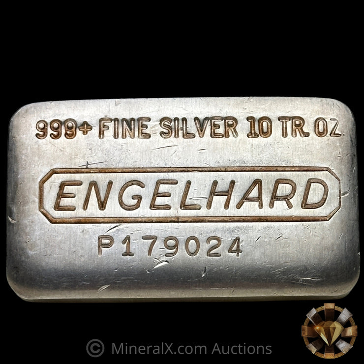 10oz Engelhard P Loaf Vintage Silver Bar