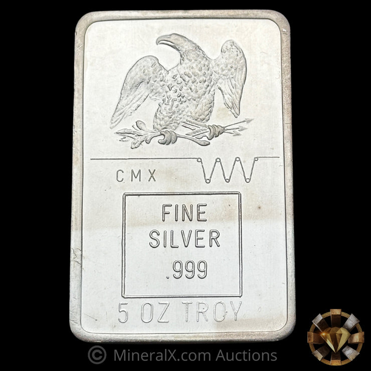 5oz CMX Seattle Vintage Silver Bar