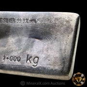 Kilo Matthey Garrett MG Australia Vintage Silver Bar