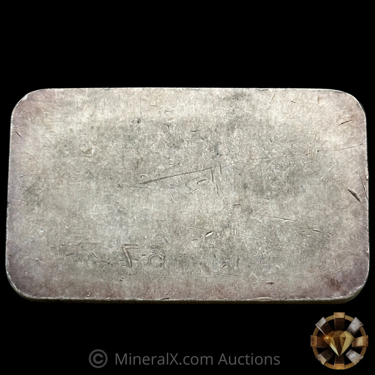 5oz Engelhard P Loaf Vintage Silver Bar With Low Serial