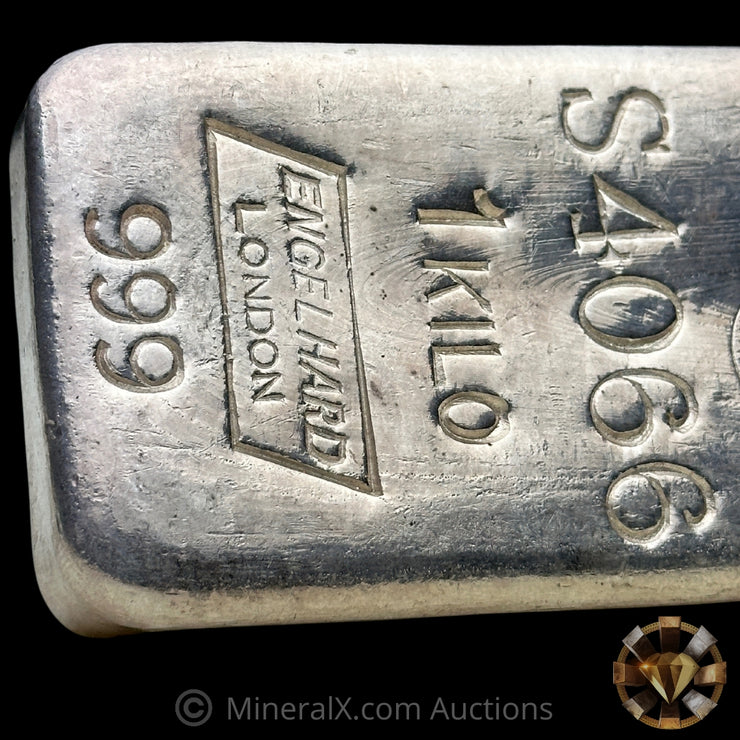 Kilo Engelhard London Rare S Prefix with Sharps & Pixley LTD Counterstamp