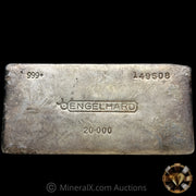 20oz Engelhard Bull Logo Vintage Silver Bar