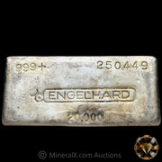 20oz Engelhard Bull Logo Vintage Silver Bar