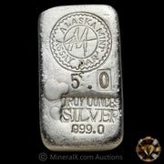 5oz Alaska Mint Assay Vintage Silver Bar