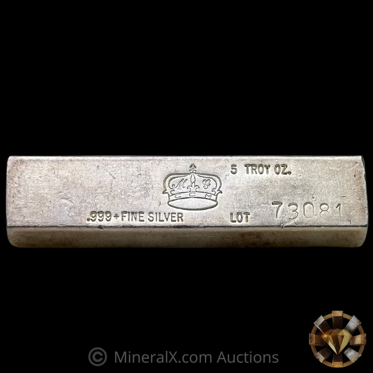 5oz Crown Mint Vintage Silver Bar