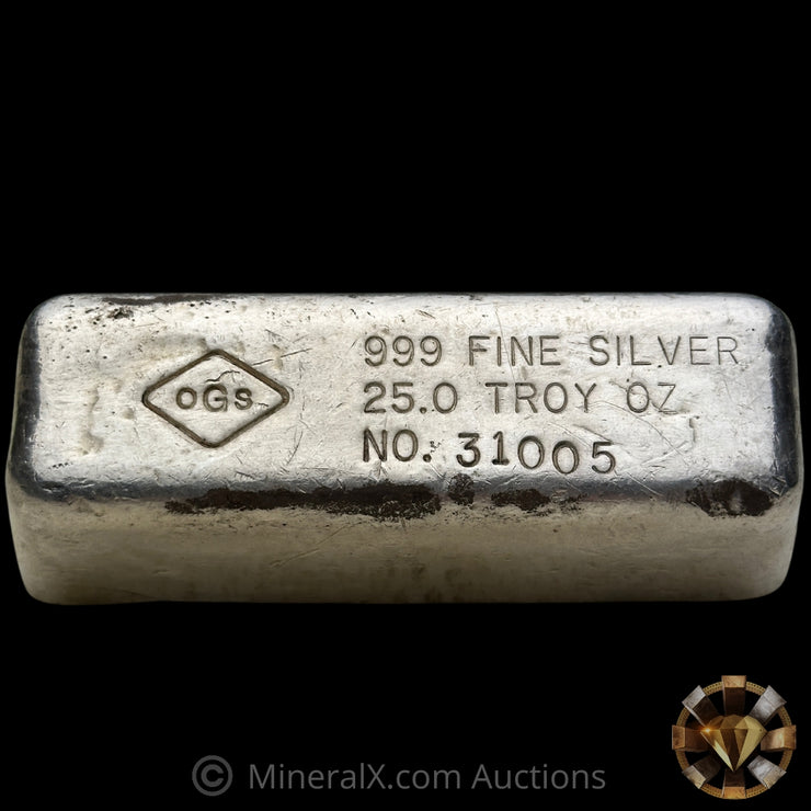 25oz OGS Vintage Silver Bar