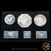 1969 W H Foster Complete Silver Eagles Nest Set "Hercaimy Enterprises Variety" With Original Box (19.25oz Total)