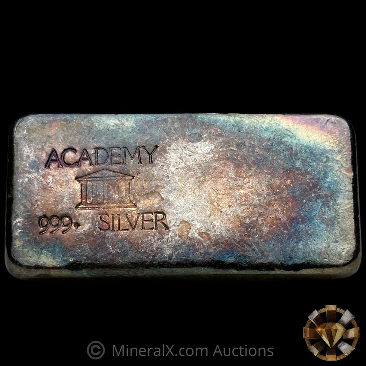 4.62oz Academy Missing Weight Stamp Variety Vintage Silver Bar