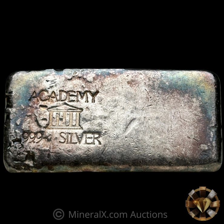 4.71oz Academy Missing Weight Stamp Variety Vintage Silver Bar