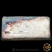 5.71oz Academy Missing Weight Stamp Variety Vintage Silver Bar