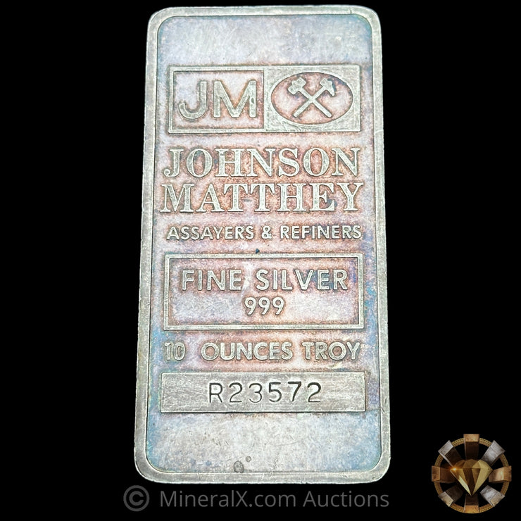 10oz JM Johnson Matthey R Prefix Vintage Silver Bar