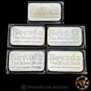 x5 1oz Nevada Coin Mart Vintage Silver Bars