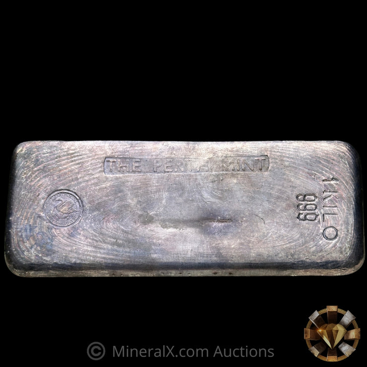 Kilo The Perth Mint Australia Vintage Silver Bar