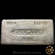 20oz Engelhard Bull Logo Vintage Silver Bar