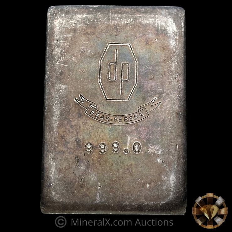 10oz DP Deak Perera No Weight Stamp Variety Vintage Silver Bar