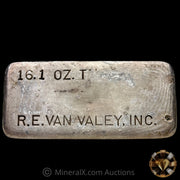 16.1oz R E Van Valey Inc Vintage Silver Bar