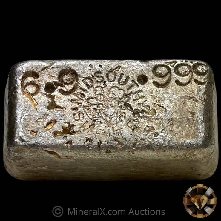 6.9oz Midsouth Smelters Vintage Silver Bar