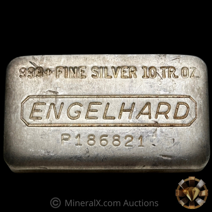 10oz Engelhard P Loaf Vintage Silver Bar