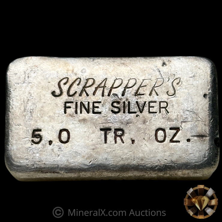 5oz Scrappers Vintage Silver Bar