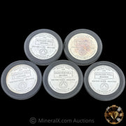 x5 1oz Bunker Hill Vintage Silver Coins