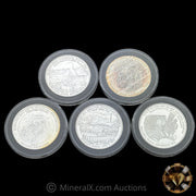 x5 1oz Bunker Hill Vintage Silver Coins